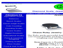 Tablet Screenshot of jewelry-scale.goscales.com